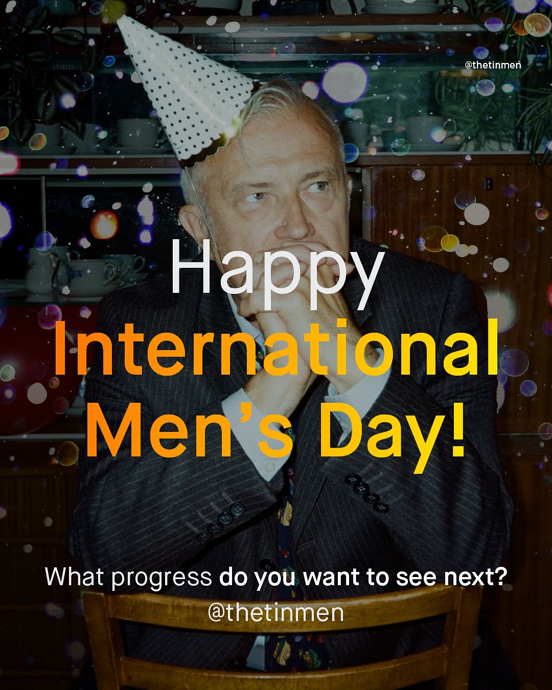 @thetinmen Happy International Merf $ Dayl U; What progress do you want to see next? @thetinmen