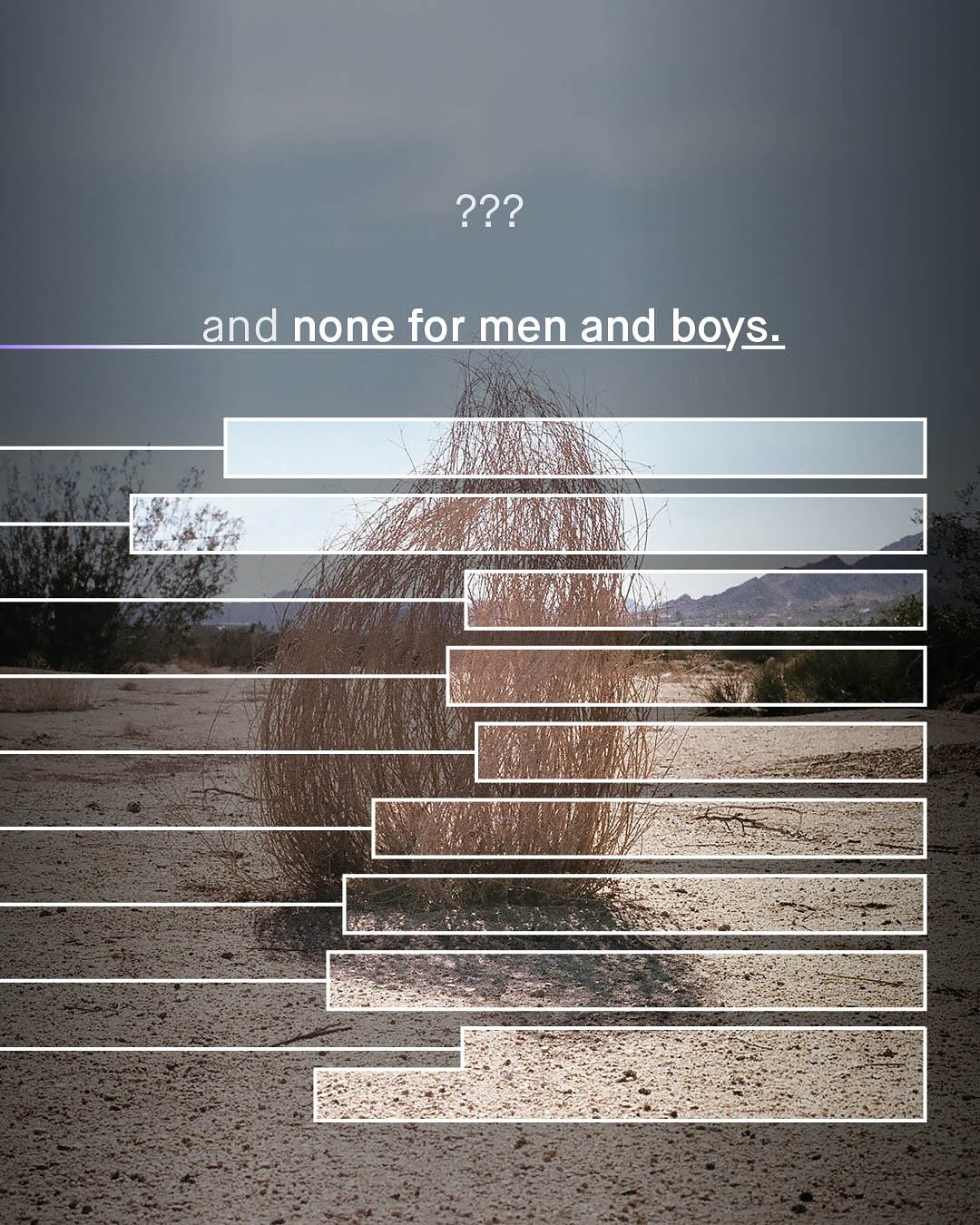 22? and none for men and boys_