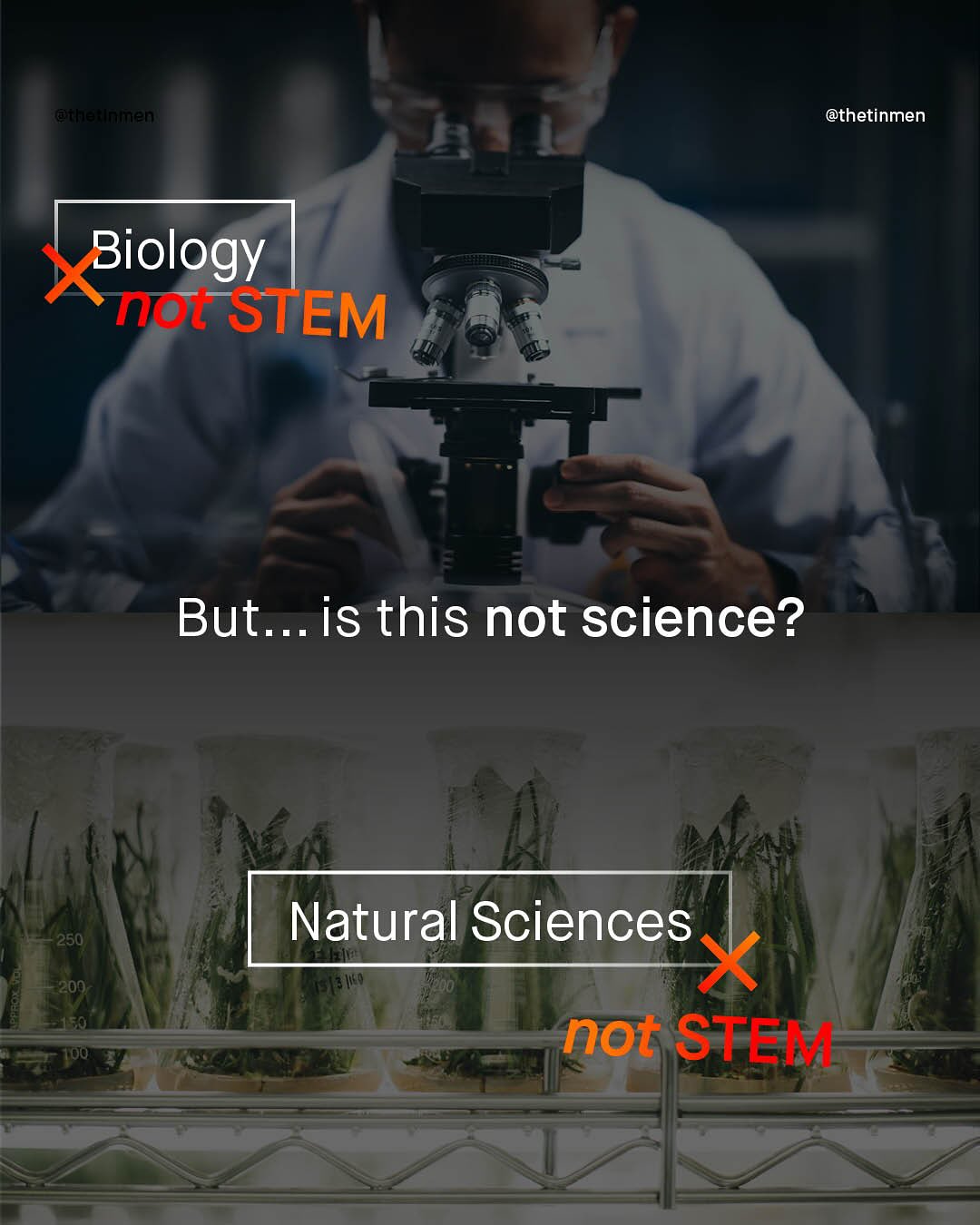 euhlertImnmel @thetinmen Biology Tot STEM But_ 0 * is this not science? 250 Natural Sciences Islz/o odo not STEL;] 20O;