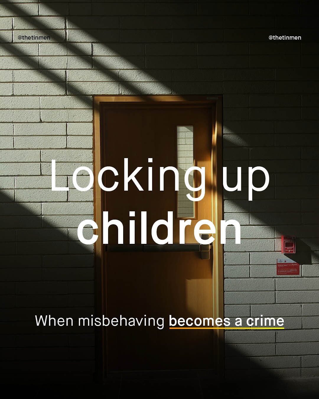 @thetinmen @thetinmen Ecking up childreh When misbehaving becomes a crime