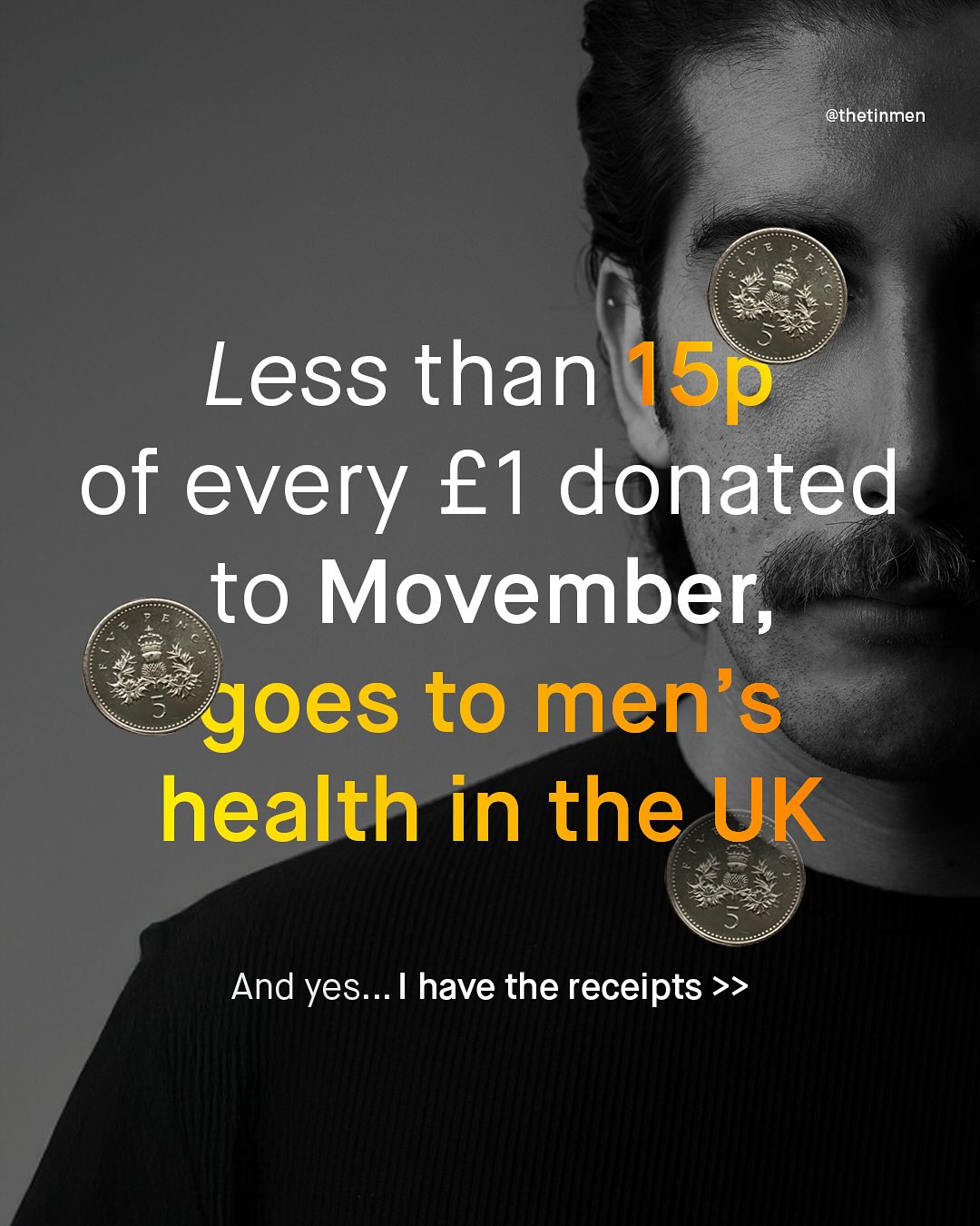 @thetinmen Less than I5p of every E1 donated to Movember; goes to men's health in the UK And yes: have the receipts >>